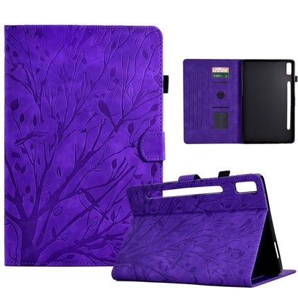 Fortune Tree Pressure Flower PU Tablet Case with Wake-up / Sleep Function, For Lenovo Tab P11 Gen 2, For Lenovo Tab P11 J606F, For Lenovo Tab P11 Pro Gen 2, For Samsung Galaxy Tab A8 10.5 2021