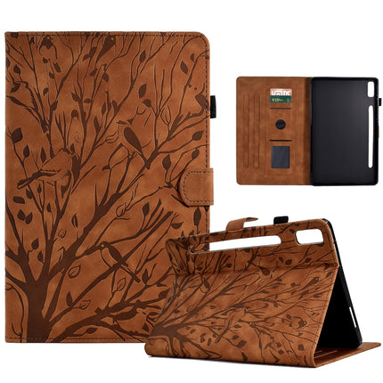 Fortune Tree Pressure Flower PU Tablet Case with Wake-up / Sleep Function, For Lenovo Tab P11 Gen 2, For Lenovo Tab P11 J606F, For Lenovo Tab P11 Pro Gen 2, For Samsung Galaxy Tab A8 10.5 2021