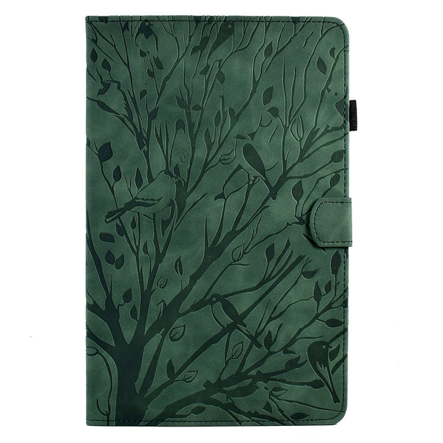 Fortune Tree Pressure Flower PU Tablet Case with Wake-up / Sleep Function, For Samsung Galaxy Tab S6 Lite, For Samsung Galaxy Tab A7 Lite, For Samsung Galaxy Tab A7 2020, For Samsung Galaxy Tab A 10.1 2019