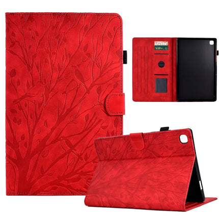 Fortune Tree Pressure Flower PU Tablet Case with Wake-up / Sleep Function, For Samsung Galaxy Tab S6 Lite, For Samsung Galaxy Tab A7 Lite, For Samsung Galaxy Tab A7 2020, For Samsung Galaxy Tab A 10.1 2019