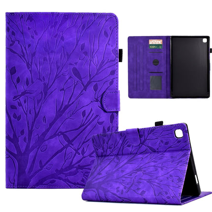 Fortune Tree Pressure Flower PU Tablet Case with Wake-up / Sleep Function, For Samsung Galaxy Tab S6 Lite, For Samsung Galaxy Tab A7 Lite, For Samsung Galaxy Tab A7 2020, For Samsung Galaxy Tab A 10.1 2019