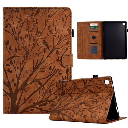 Fortune Tree Pressure Flower PU Tablet Case with Wake-up / Sleep Function, For Samsung Galaxy Tab S6 Lite, For Samsung Galaxy Tab A7 Lite, For Samsung Galaxy Tab A7 2020, For Samsung Galaxy Tab A 10.1 2019