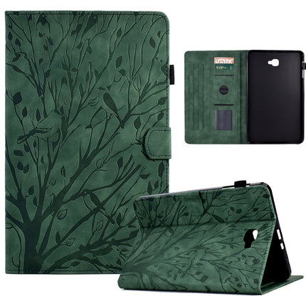 Fortune Tree Pressure Flower PU Tablet Case with Wake-up / Sleep Function, For Samsung Galaxy Tab A 10.1 2016
