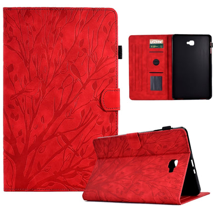 Fortune Tree Pressure Flower PU Tablet Case with Wake-up / Sleep Function, For Samsung Galaxy Tab A 10.1 2016