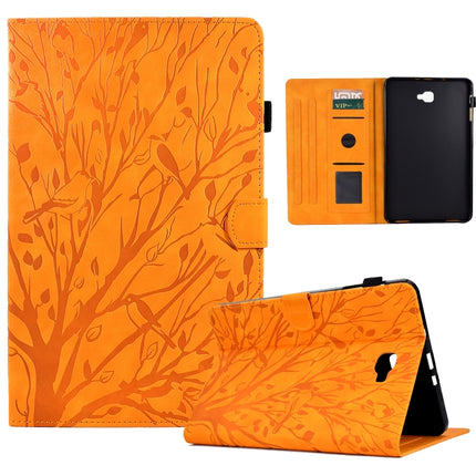 Fortune Tree Pressure Flower PU Tablet Case with Wake-up / Sleep Function, For Samsung Galaxy Tab A 10.1 2016