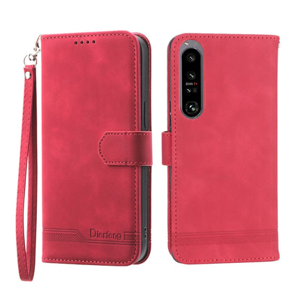 Dierfeng Dream Line TPU + PU Leather Phone Case, For Samsung Galaxy A24 4G Global, For Sony Xperia 1 V 5G, For Sony Xperia 10 V 4G, For Xiaomi Redmi Note 12 4G Global
