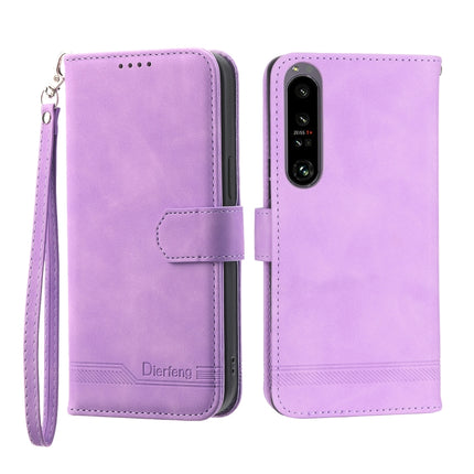 Dierfeng Dream Line TPU + PU Leather Phone Case, For Samsung Galaxy A24 4G Global, For Sony Xperia 1 V 5G, For Sony Xperia 10 V 4G, For Xiaomi Redmi Note 12 4G Global