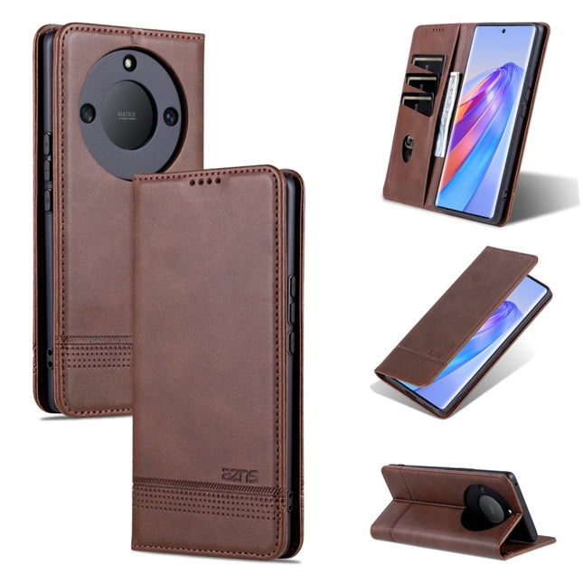 AZNS Magnetic Calf Texture Flip Leather Phone Case, For Honor 90 Pro, For Honor 90, For Honor 80 GT