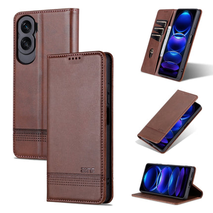 AZNS Magnetic Calf Texture Flip Leather Phone Case, For Honor Play 50 Plus, For Honor X50, For Honor X50i/90 Lite, For Honor Play 40