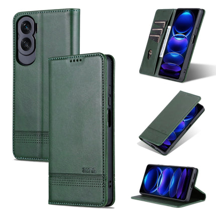 AZNS Magnetic Calf Texture Flip Leather Phone Case, For Honor X50i/90 Lite, For Honor Play 40, For Honor 90 Pro, For Honor 90