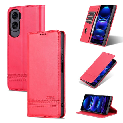 AZNS Magnetic Calf Texture Flip Leather Phone Case, For Honor Play 50 Plus, For Honor X50, For Honor X50i/90 Lite, For Honor Play 40
