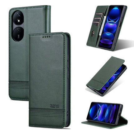 AZNS Magnetic Calf Texture Flip Leather Phone Case, For Honor Play 50 Plus, For Honor X50, For Honor X50i/90 Lite, For Honor Play 40