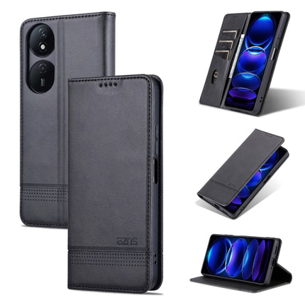 AZNS Magnetic Calf Texture Flip Leather Phone Case, For Honor Play 50 Plus, For Honor X50, For Honor X50i/90 Lite, For Honor Play 40