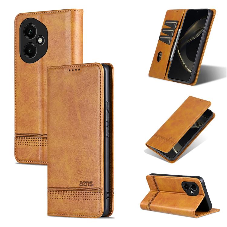 AZNS Magnetic Calf Texture Flip Leather Phone Case