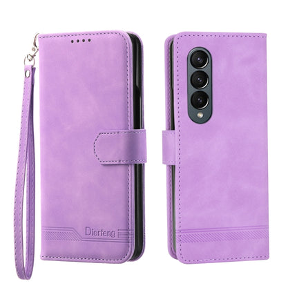 Dierfeng Dream Line TPU + PU Leather Phone Case, For Samsung Galaxy Z Fold3 5G, For Samsung Galaxy Z Fold4 5G, For Samsung Galaxy Z Flip3 5G, For Samsung Galaxy Z Flip4 5G