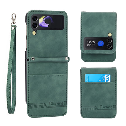 Dierfeng Dream Line TPU + PU Leather Phone Case, For Samsung Galaxy Z Fold3 5G, For Samsung Galaxy Z Fold4 5G, For Samsung Galaxy Z Flip3 5G, For Samsung Galaxy Z Flip4 5G