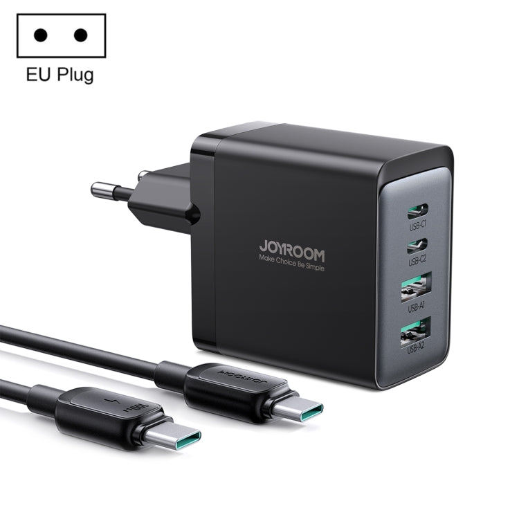 JOYROOM TCG02 Galliumnitrid 67 W Dual USB+Dual USB-C/Typ-C Multi-Port-Ladegerät-Set, EU-Stecker, UK-Stecker