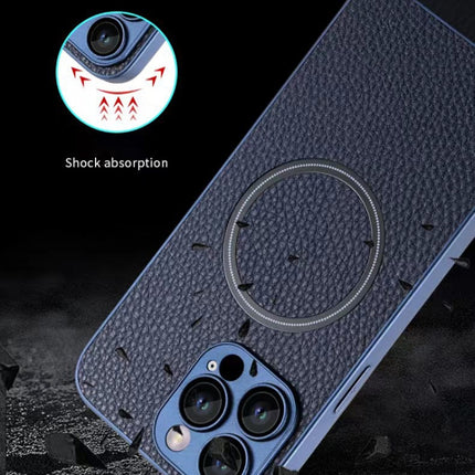 Skin Feel Litchi Texture MagSafe Magnetic Phone Case, For iPhone 13 Pro Max, For iPhone 12, For iPhone 12 Pro, For iPhone 12 Pro Max, For iPhone 11, For iPhone 11 Pro