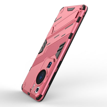 Punk Armor 2 in 1 PC + TPU Shockproof Phone Case with Invisible Holder, For Huawei P60