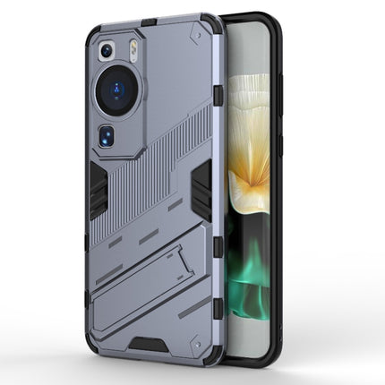 Punk Armor 2 in 1 PC + TPU Shockproof Phone Case with Invisible Holder, For Huawei P60