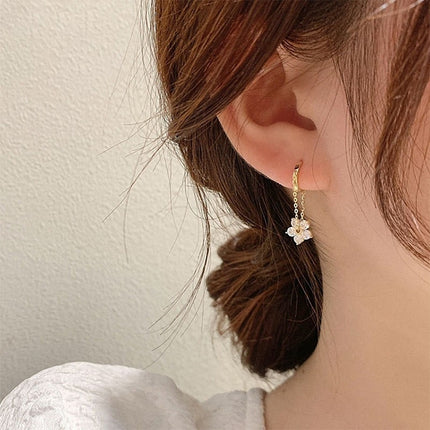 Temperament Ladies Light Luxury Pearl Double Layer Earrings Diamond Earrings, EH1365, EH0881, EH1309, EH1343, EH1468, EH1034, EH1314