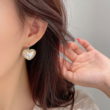 Temperament Ladies Light Luxury Pearl Double Layer Earrings Diamond Earrings, EH1365, EH0881, EH1309, EH1343, EH1468, EH1034, EH1314