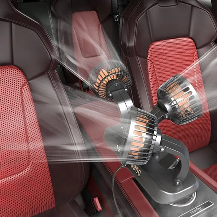 F4310 360-Degree Rotating Adjustable Car Three-Head Fan, F4310 USB Universal, F4310 12V Cigarette Lighter, F4310 24V Cigarette Lighter