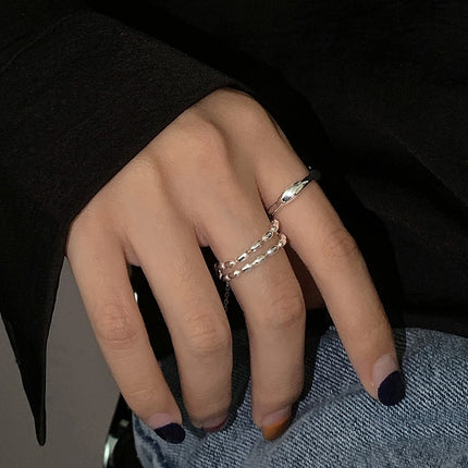 Platinum Plated Ladies Vintage Wear Combination Ring, J2100, J2225, J2160, J2212, J2243, J2246, J2310, J2996, J3021, J3023, J3024, J3063, J3064, J3012, J3032, J2708, J2284, J2046, J2083, J2085, J2089, J2144, J2112, J2639
