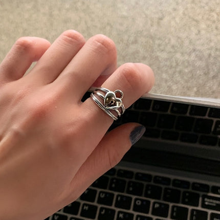 Platinum Plated Ladies Vintage Wear Combination Ring, J2100, J2225, J2160, J2212, J2243, J2246, J2310, J2996, J3021, J3023, J3024, J3063, J3064, J3012, J3032, J2708, J2284, J2046, J2083, J2085, J2089, J2144, J2112, J2639