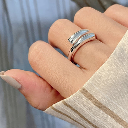 Platinum Plated Ladies Vintage Wear Combination Ring, J2792, J2901, J2203, J2173