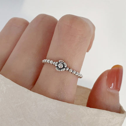 Platinum Plated Ladies Vintage Wear Combination Ring, J2792, J2901, J2203, J2173