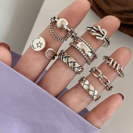 S925 Sterling Silver Cool Style Ladies Combination Ring, J286, J781, J759, J797, J758, J242, J1109, J1071, J1096, J1110, J789, J1717, J1740, J224, J449, J341, J443, J1644, J005, J282, J623, J1658, J406, J1454