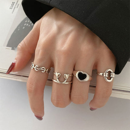 S925 Sterling Silver Cool Style Ladies Combination Ring, J286, J781, J759, J797, J758, J242, J1109, J1071, J1096, J1110, J789, J1717, J1740, J224, J449, J341, J443, J1644, J005, J282, J623, J1658, J406, J1454