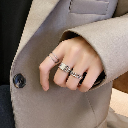 S925 Sterling Silver Cool Style Ladies Combination Ring, J286, J781, J759, J797, J758, J242, J1109, J1071, J1096, J1110, J789, J1717, J1740, J224, J449, J341, J443, J1644, J005, J282, J623, J1658, J406, J1454