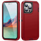 For iPhone 14 Pro / Red + Black