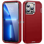 For iPhone 13 Pro / Red + Black