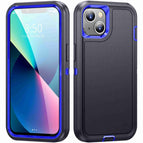 For iPhone 11 / Dark Blue + Royal Blue