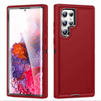 For Samsung Galaxy S22 Ultra 5G / Red + Black