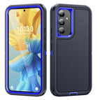 For Samsung Galaxy A54 / Dark Blue + Royal Blue