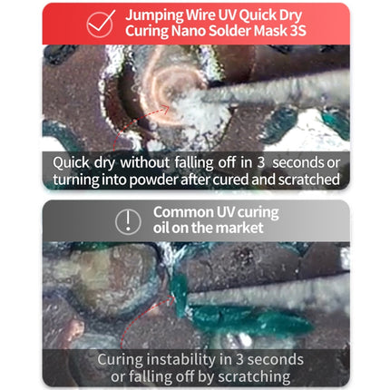 Qianli MEGA-IDEA Nano Solder Mask 3S Jump Wire UV Dry Fast Curing Glue, 1pcs, 2pcs, 3pcs, 5pcs, 10pcs