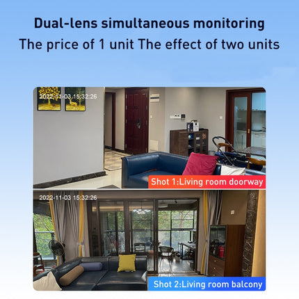 YT66 Dual 2MP Wireless Smart PTZ Camera