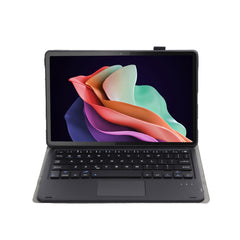 AHW13-A Lambskin Texture Ultra-thin Detachable Bluetooth Keyboard Leather Case with Touchpad