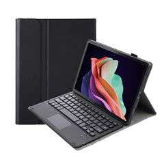 AHW13-A Lambskin Texture Ultra-thin Detachable Bluetooth Keyboard Leather Case with Touchpad