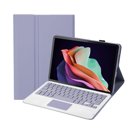 AHW13-A Lambskin Texture Ultra-thin Detachable Bluetooth Keyboard Leather Case with Touchpad