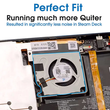 CPU Cooling Fan Set for Steam Deck, CPU Cooling Fan