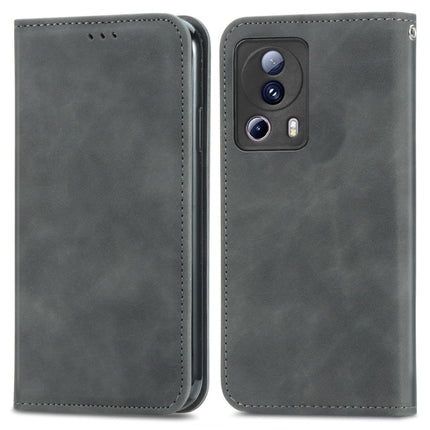 Retro Skin Feel Magnetic Leather Phone Case, For Realme C55, For Xiaomi 13 Lite