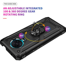 Shockproof TPU + PC Protective Case with 360 Degree Rotating Holder, For Xiaomi Redmi K30 Pro