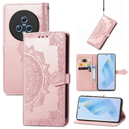 Mandala Flower Embossed Leather Phone Case, For Honor Magic5 Pro, For Honor Magic5, For Nokia C3, For Nokia G22