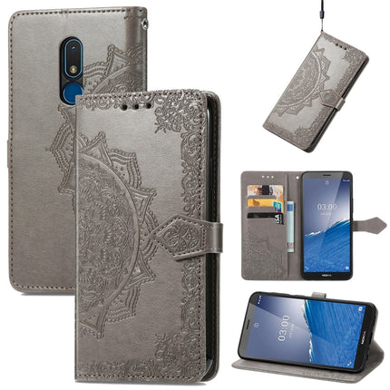 Mandala Flower Embossed Leather Phone Case, For Honor Magic5 Pro, For Honor Magic5, For Nokia C3, For Nokia G22