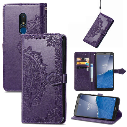 Mandala Flower Embossed Leather Phone Case, For Honor Magic5 Pro, For Honor Magic5, For Nokia C3, For Nokia G22